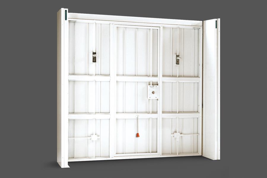 Side version, for overhead doors with pedestrian door